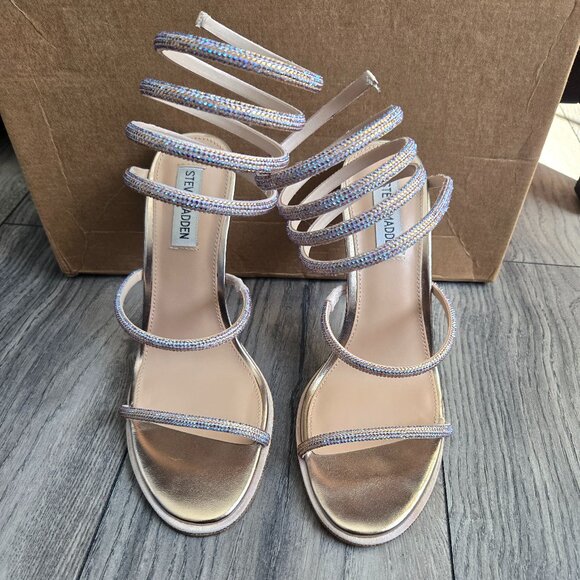 Steve Madden Shoes - Steve Madden Exotica Ankle Wrap Heel Sandals